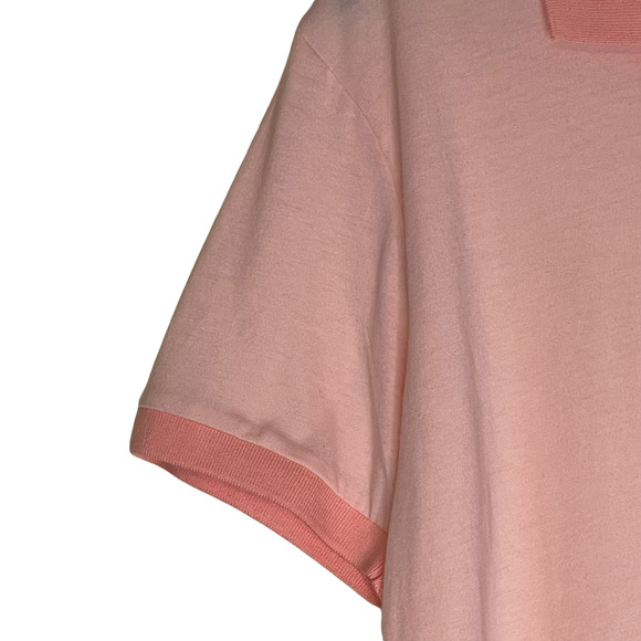 Aeropostale Mens Polo Shirt Size Large‎ Pink Golf Cotton Blend Pullover SS - Picture 3 of 4